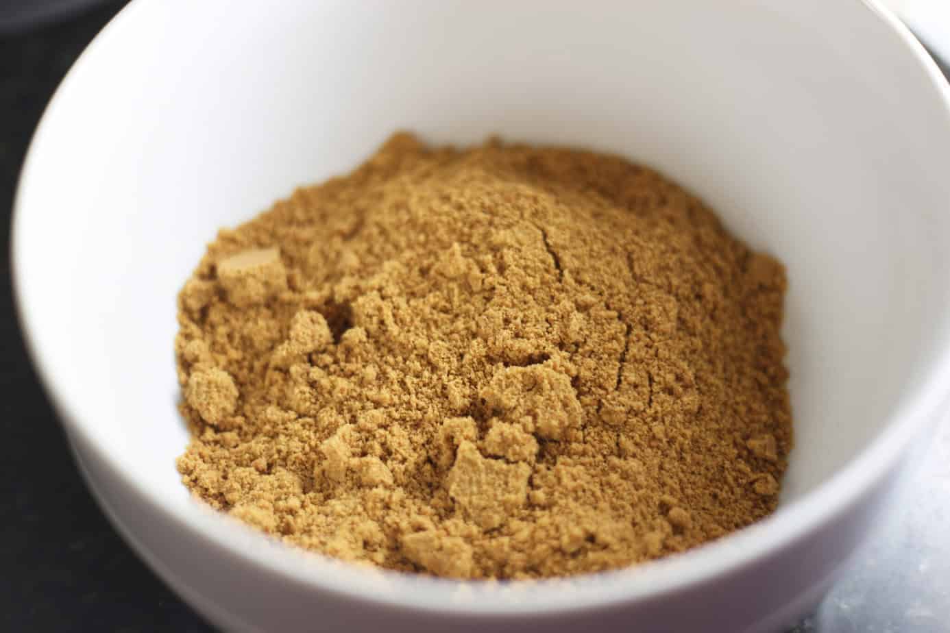 gingersnap cookie crumbs