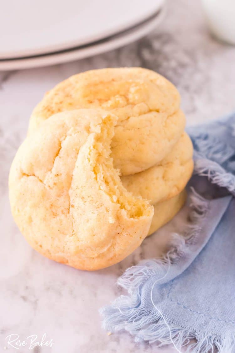 Stack of Eggnog Cookies