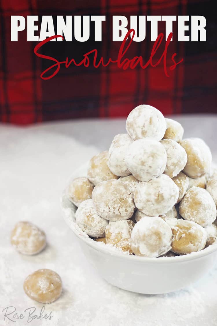 How to Make Peanut Butter Snowballs in white bowl