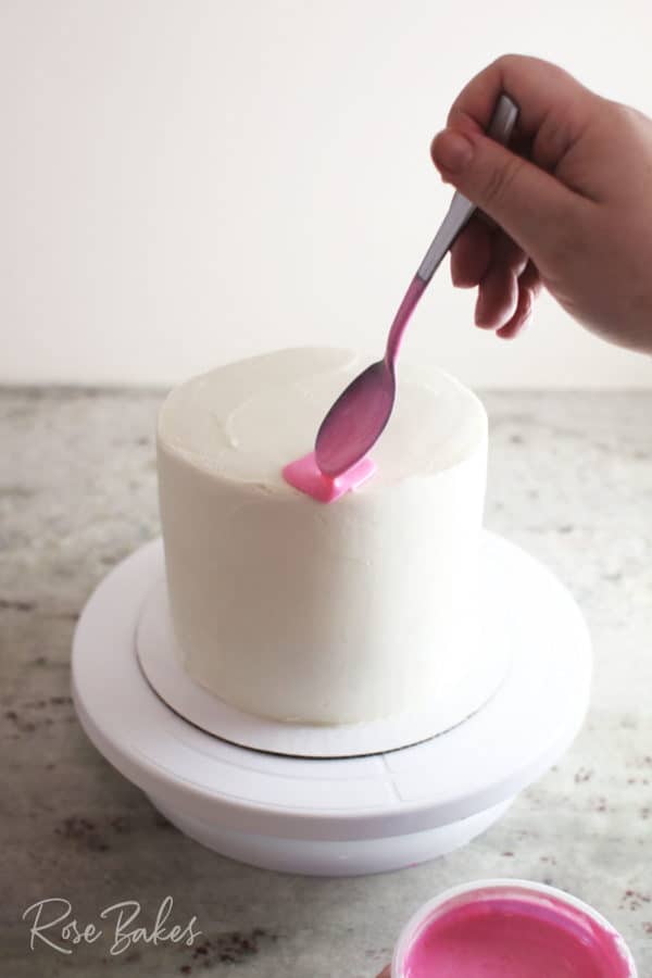 How to Make a Drip Cake with Canned Frosting SO Easy! Rose Bakes