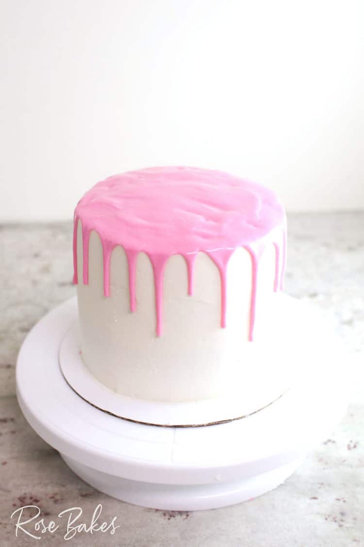 How to Make a Drip Cake with Canned Frosting SO Easy! Rose Bakes
