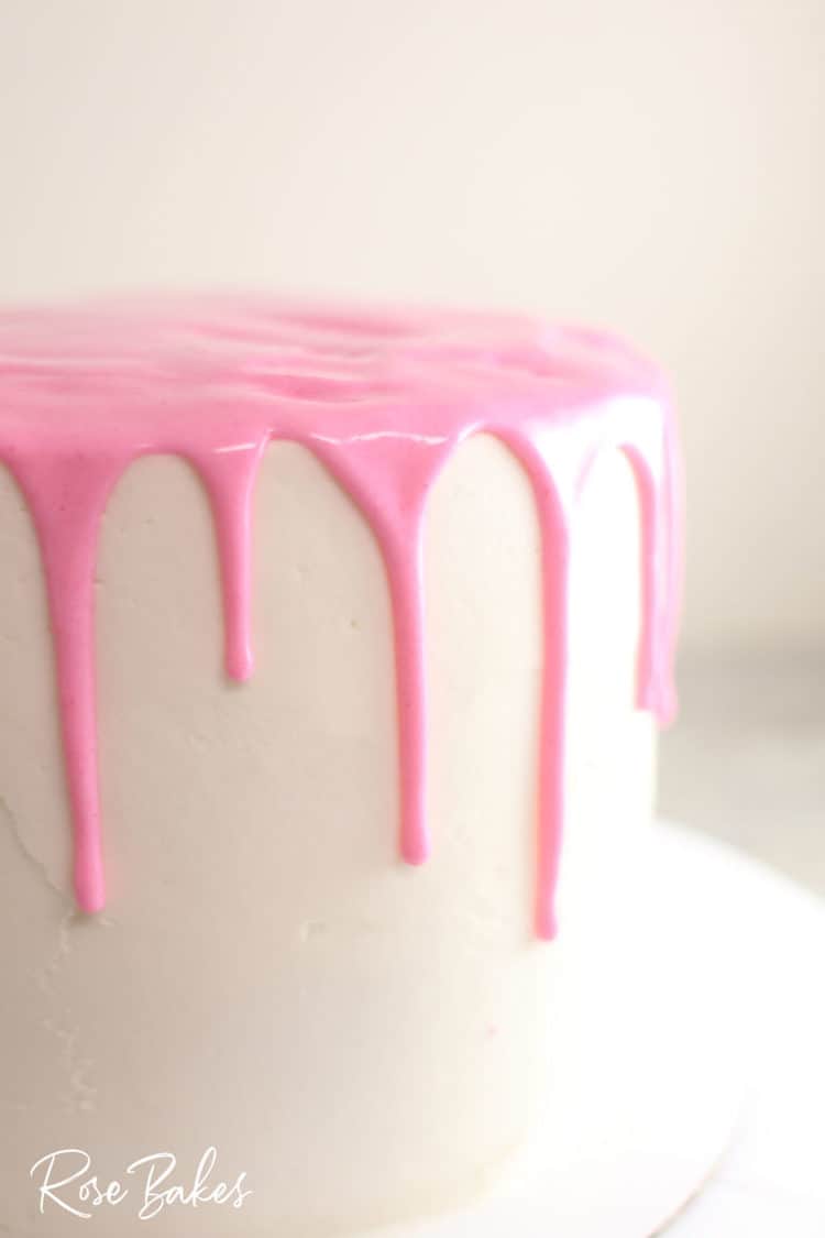 How to Make a Drip Cake with Canned Frosting SO Easy! Rose Bakes