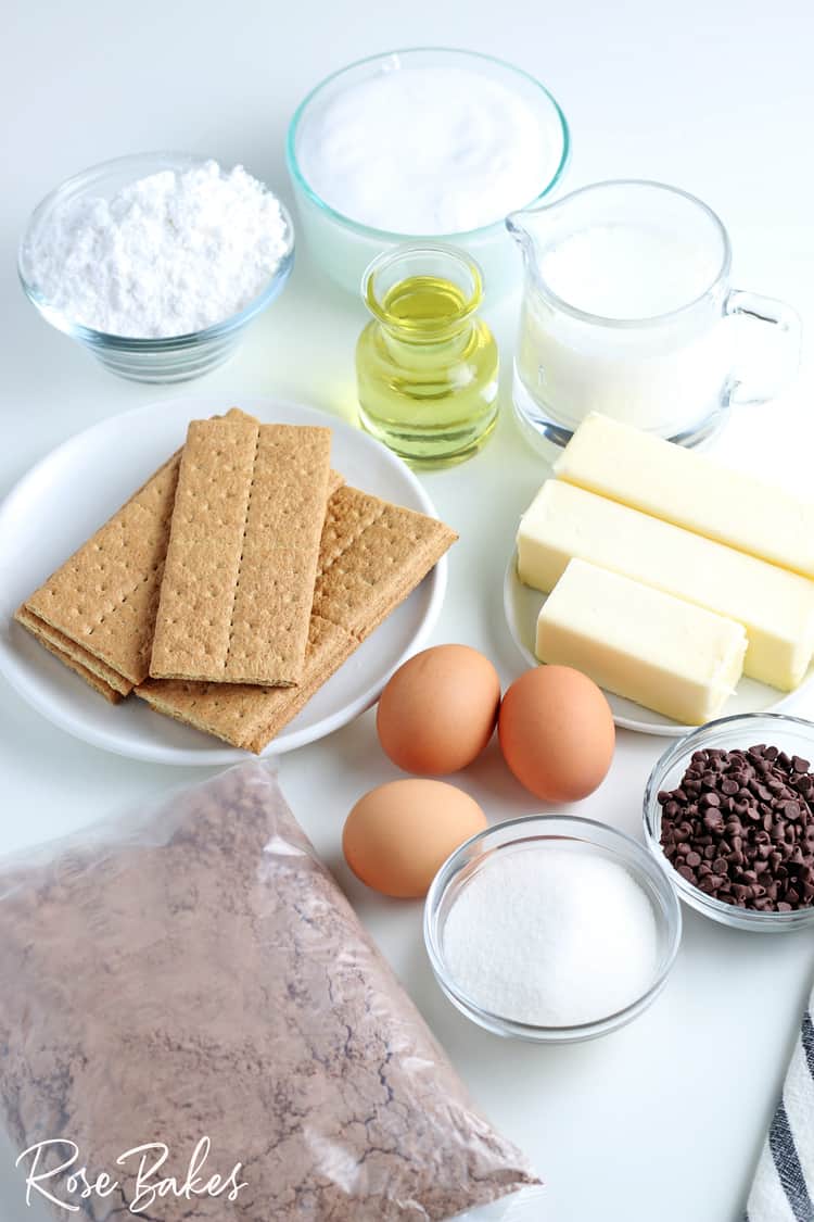 S'mores Cupcakes ingredients