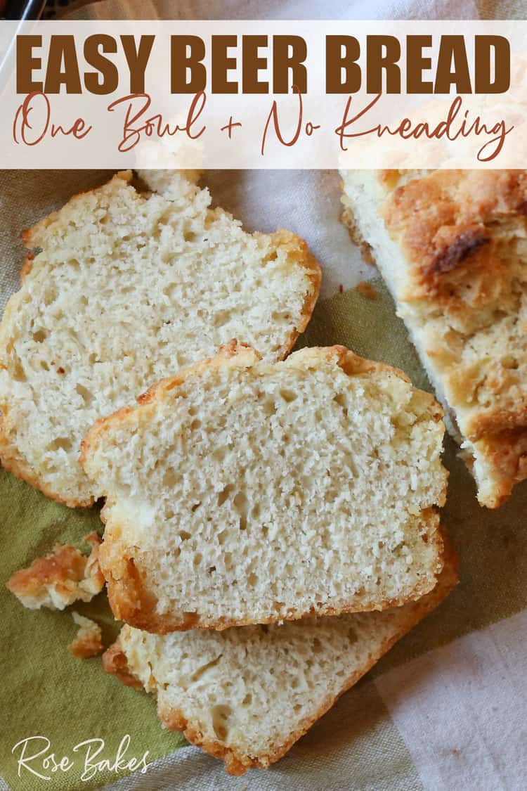 soft slices of beer bread presented on table 