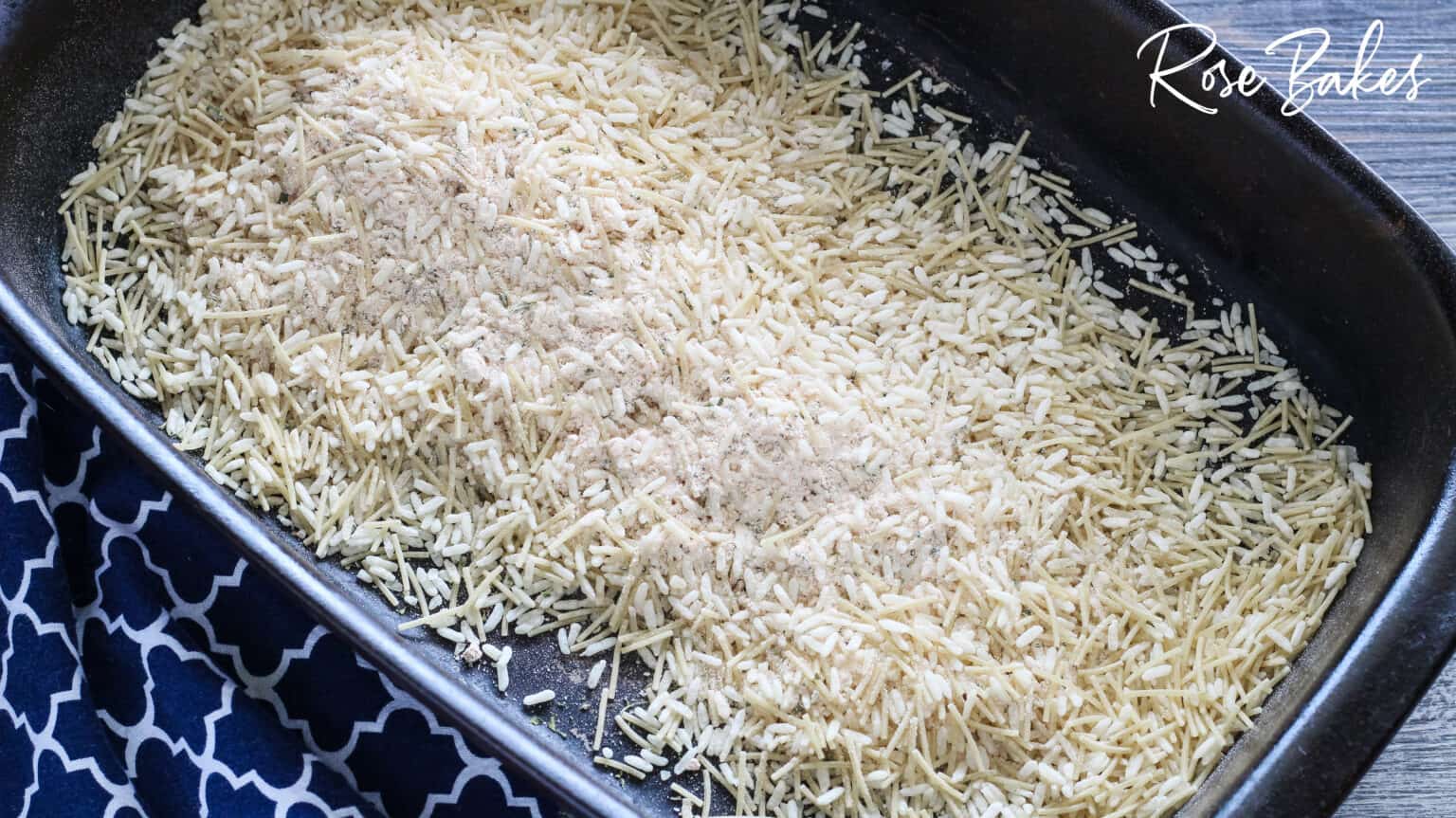 knorr rice in baking dish