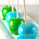 Blue and Green Candy Apples