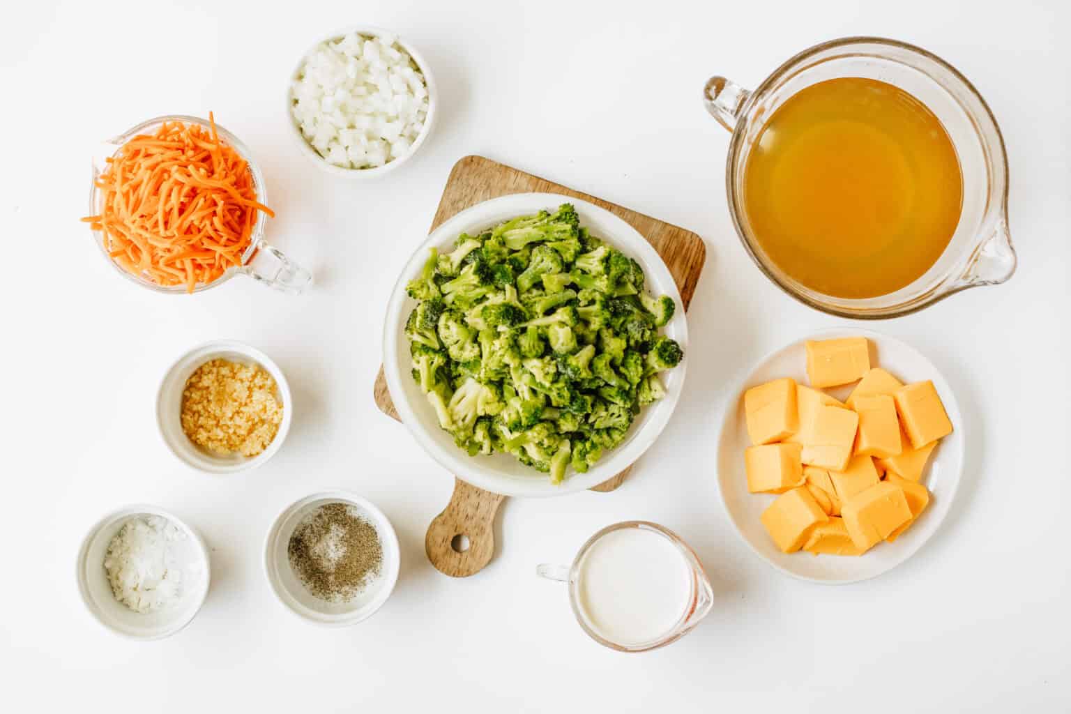 crockpot broccoli cheese soup ingredients