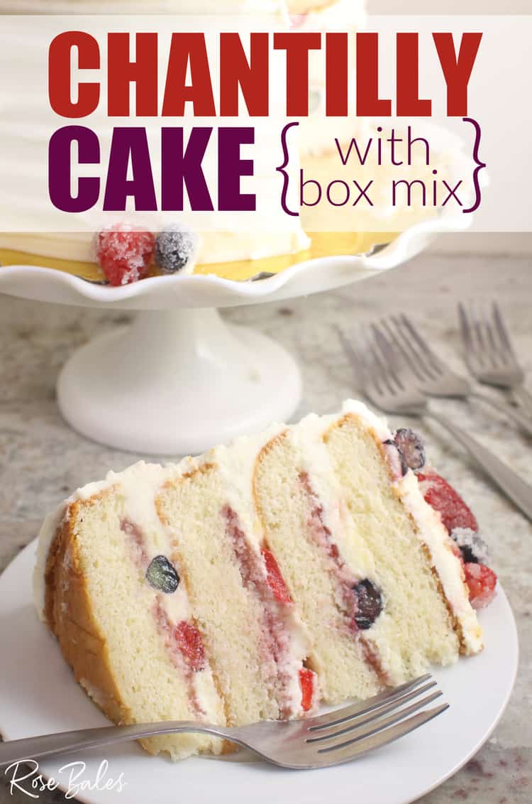 Chantilly Cake with Box Mix