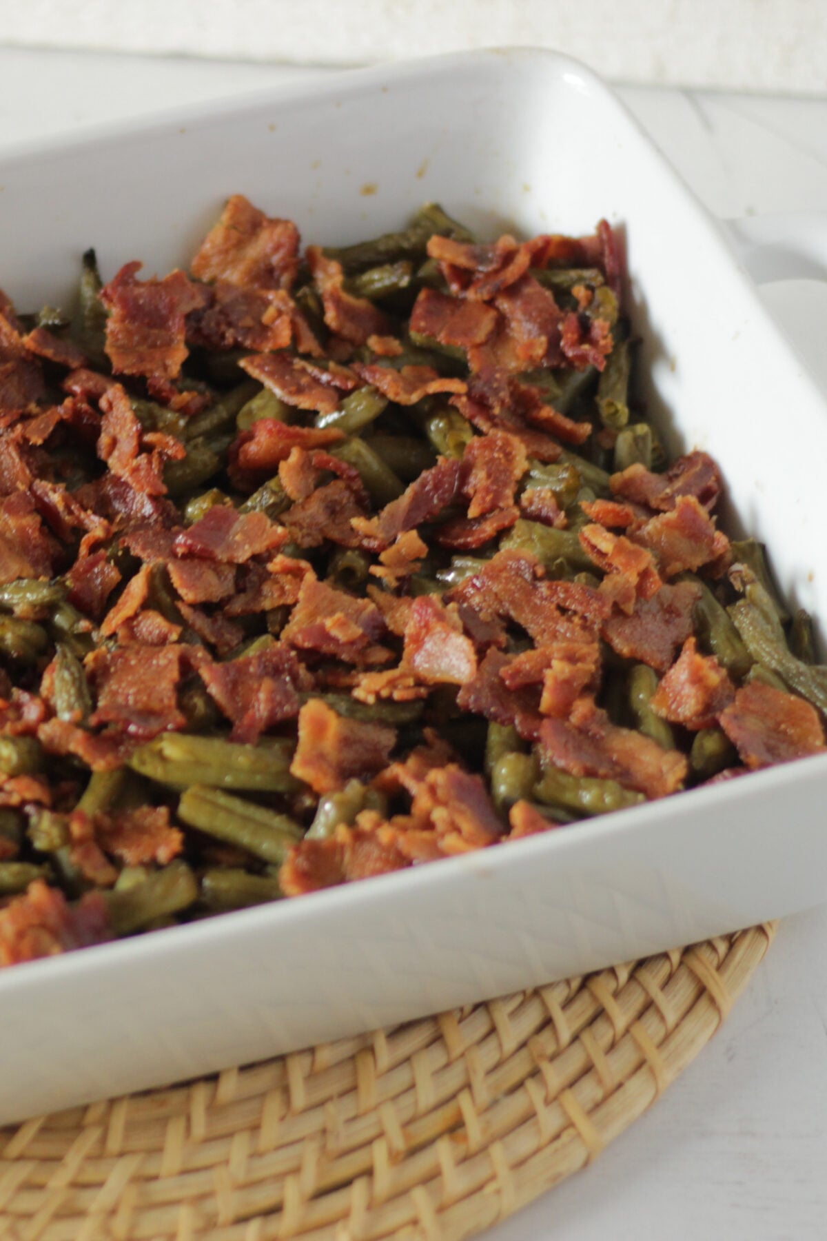 green beans with bacon and brown sugar