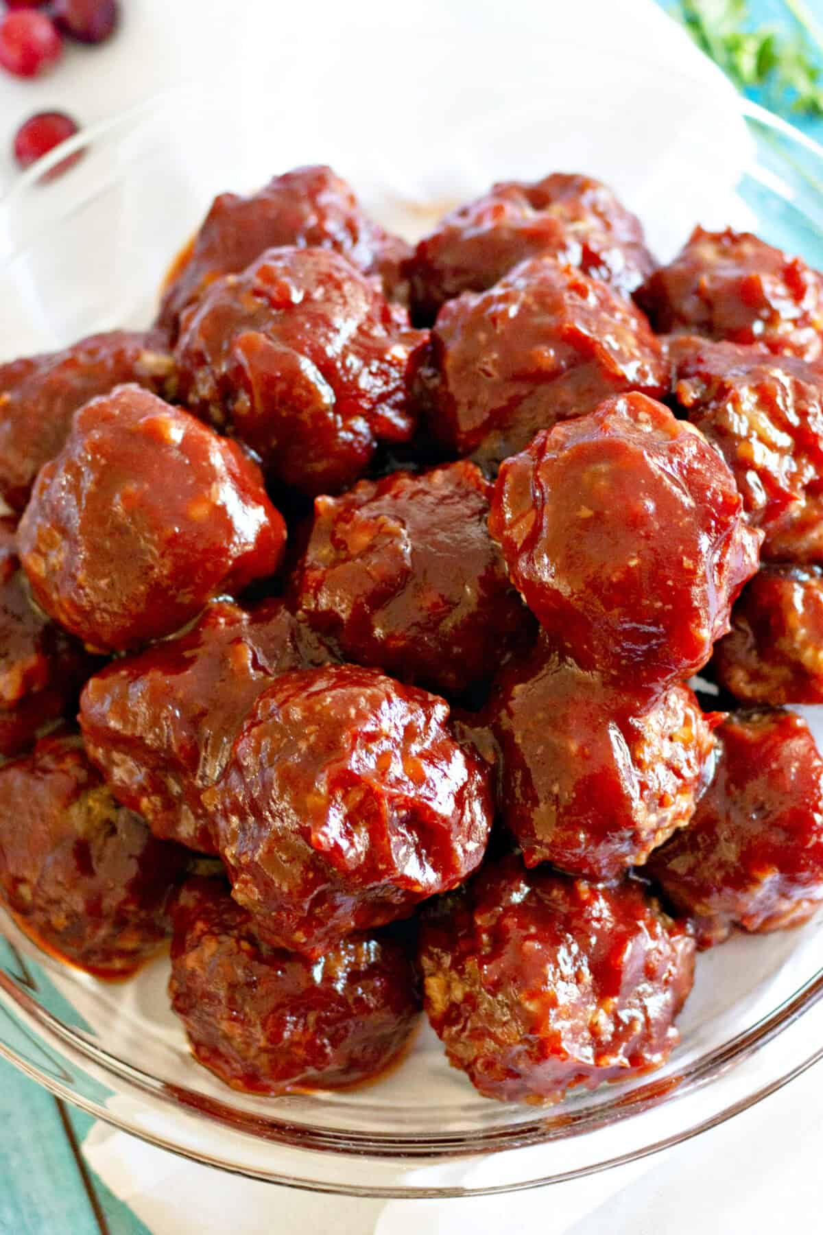 cranberry bbq meatballs