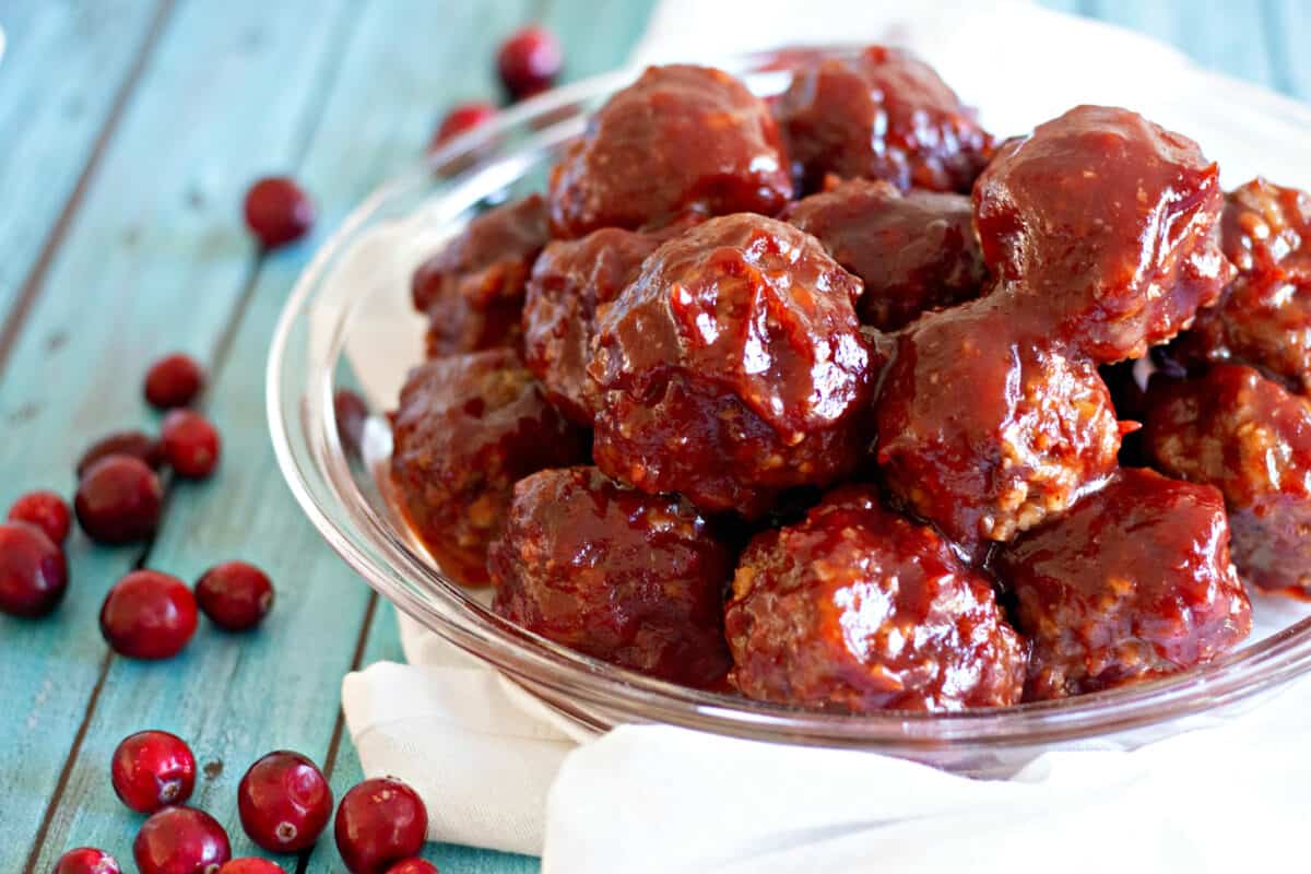 cranberry bbq meatballs