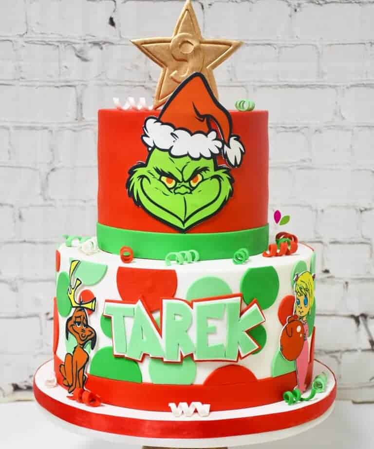 Easy Grinch Cake + 10 More Grinch Cake Ideas!
