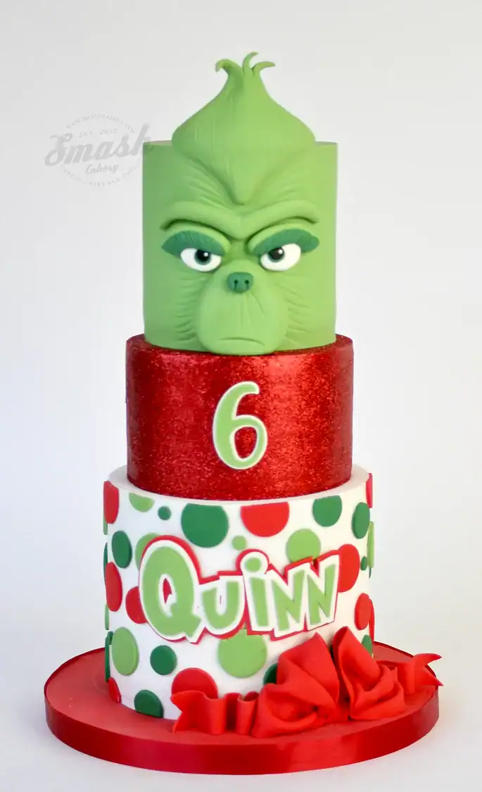 grinch cake