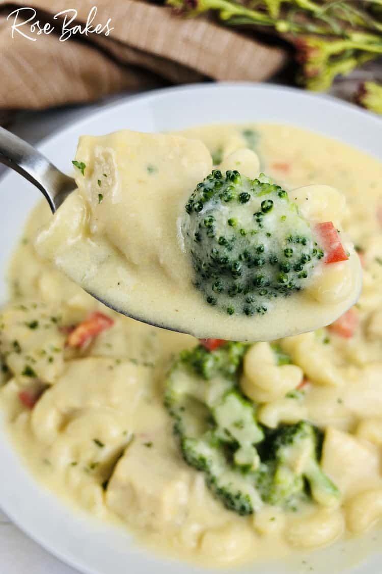 mac and cheese chicken soup
