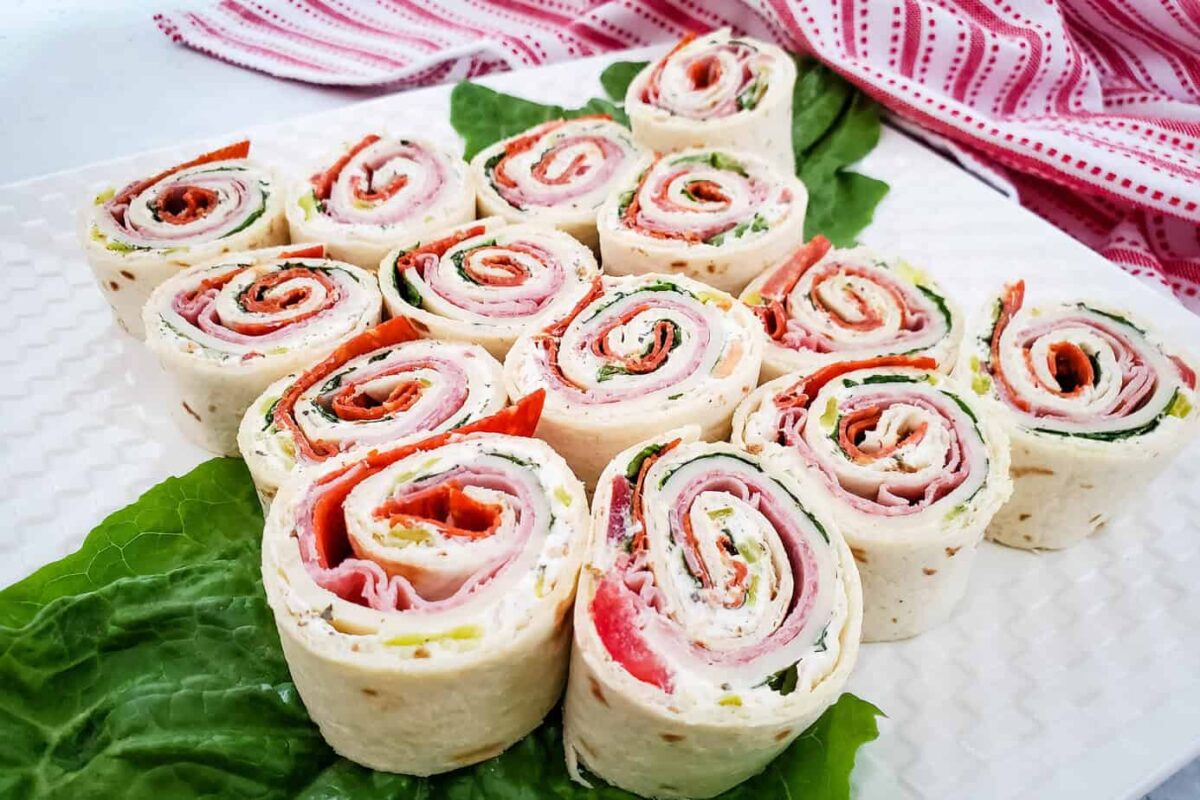 sliced italian pinwheels