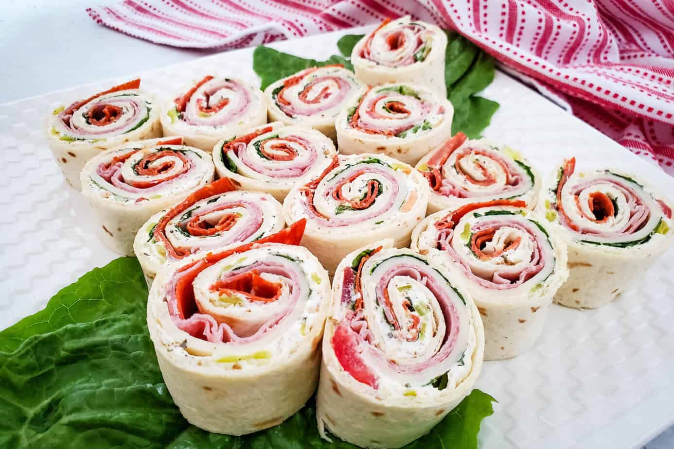sliced italian pinwheels