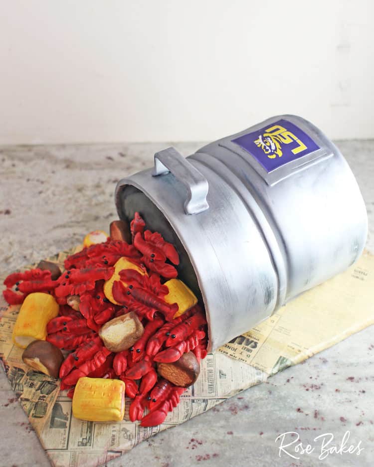 fondant crawfish cake pictured