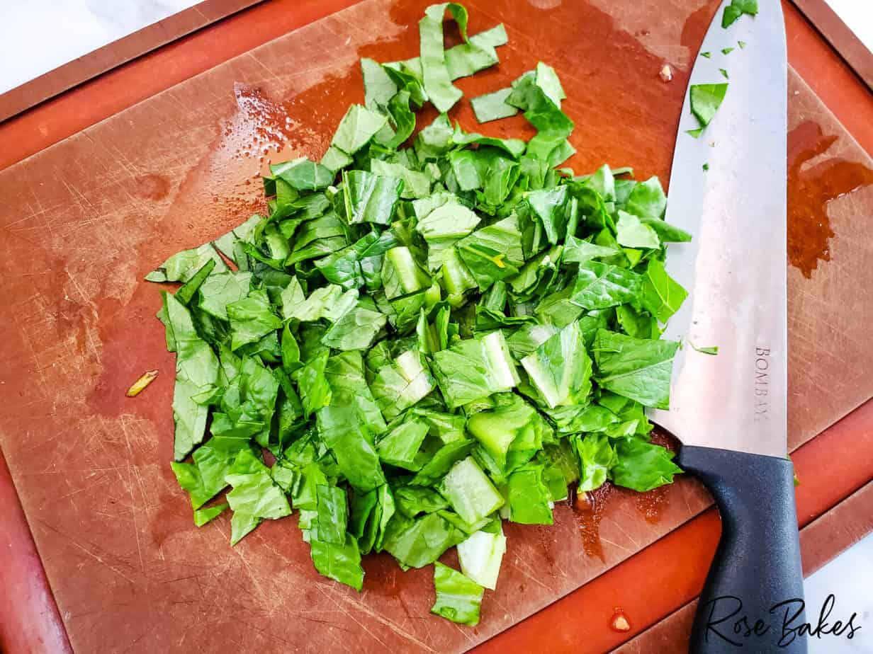 chopped lettuce
