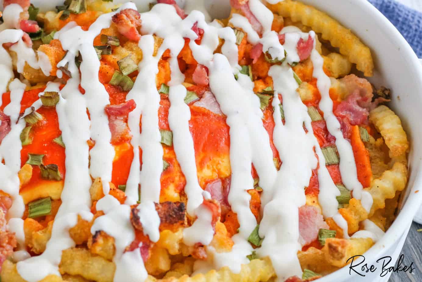 Viral TikTok Loaded Buffalo Cheese Fries Recipe (Easy ChickFilA Fries)