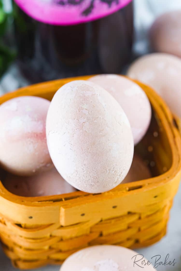 Easter Eggs Dyed with Beets