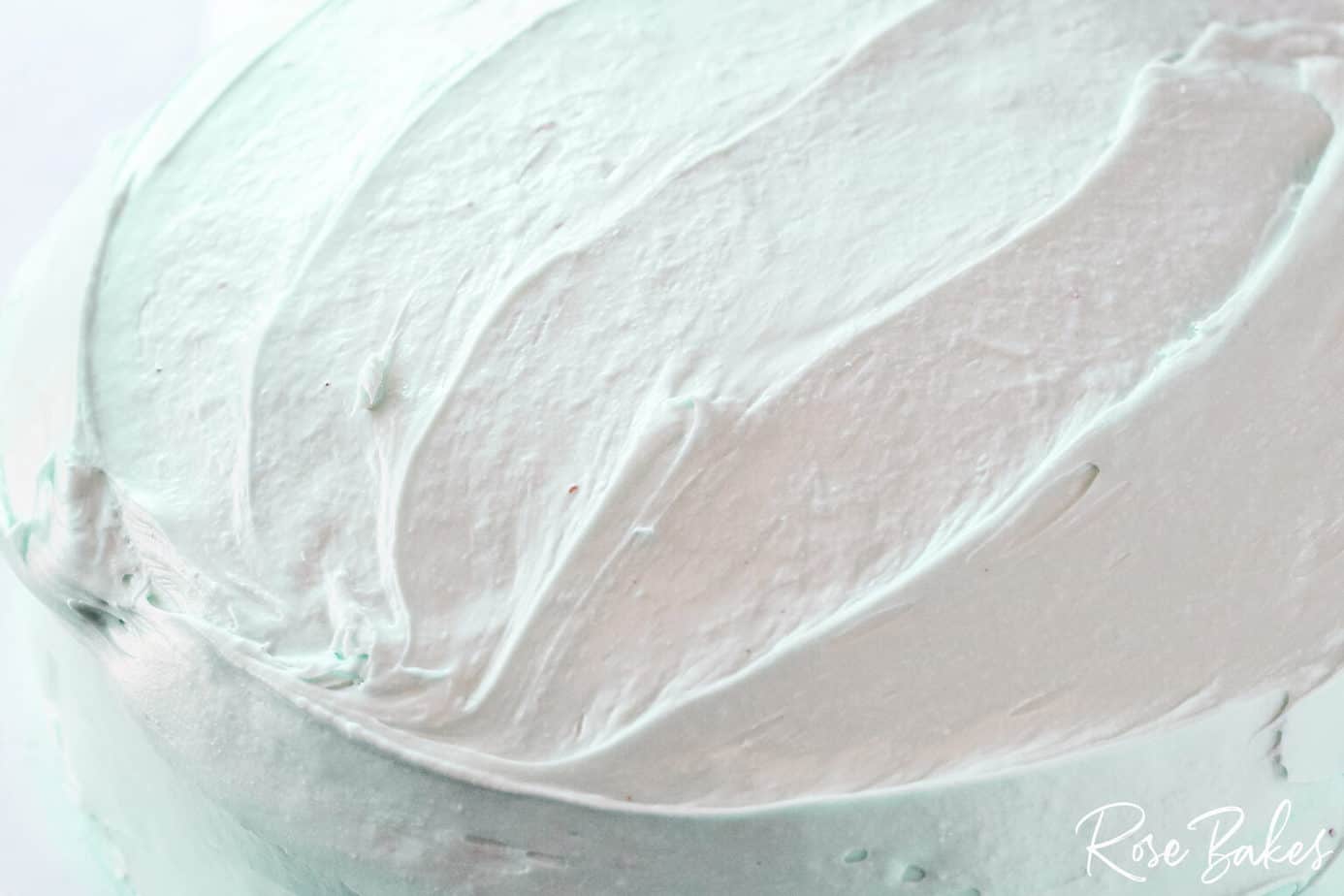 cooled and frosted cake 