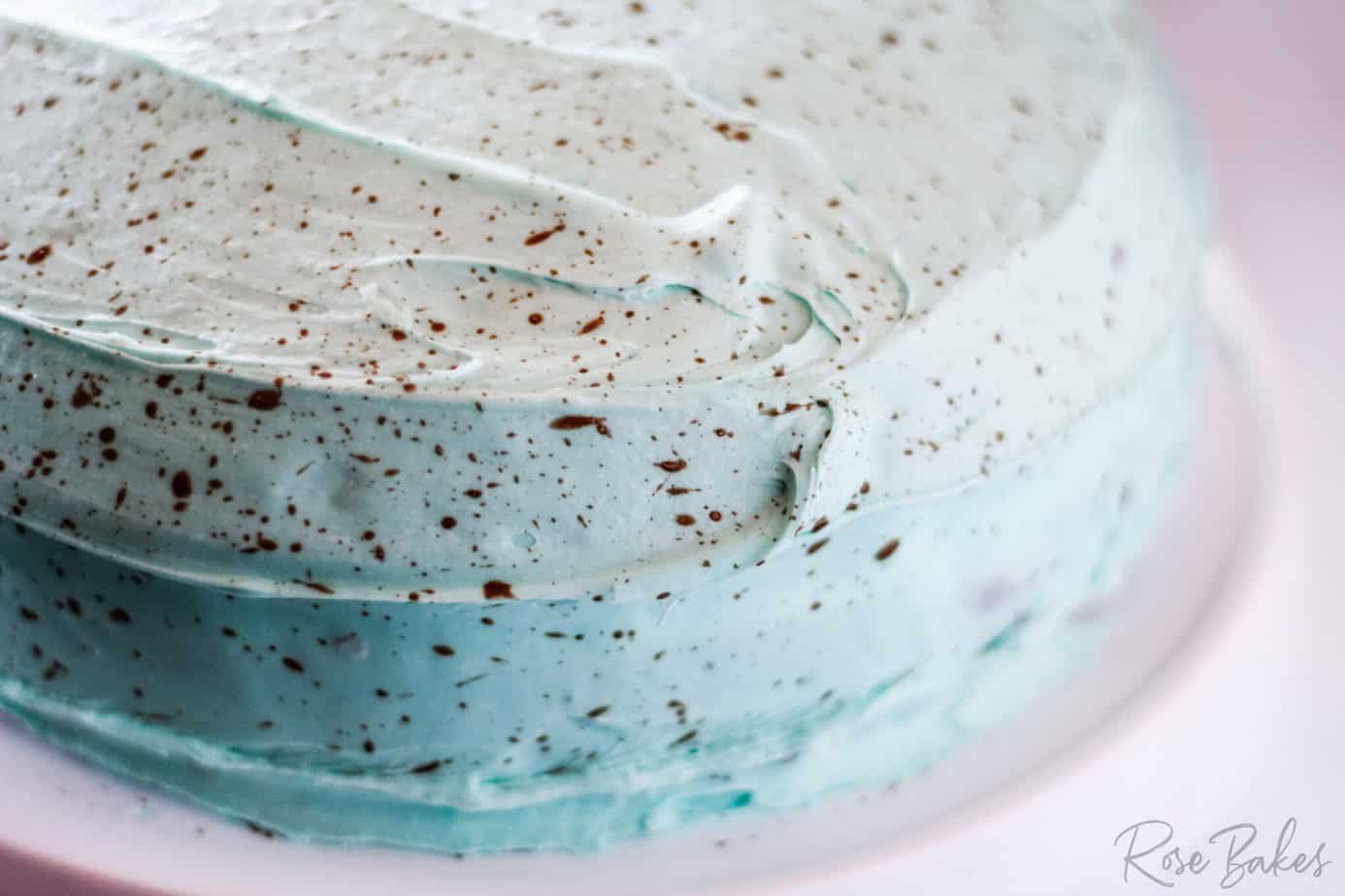 Homemade Robin Egg Chocolate Cake