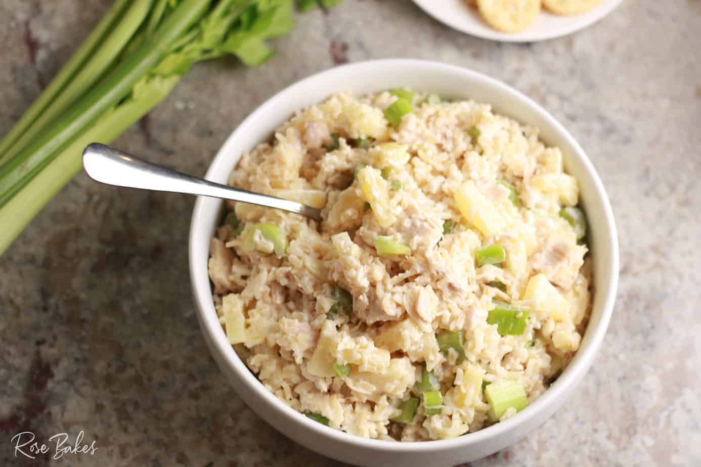 Bowl of Hawaiian Rice Salad