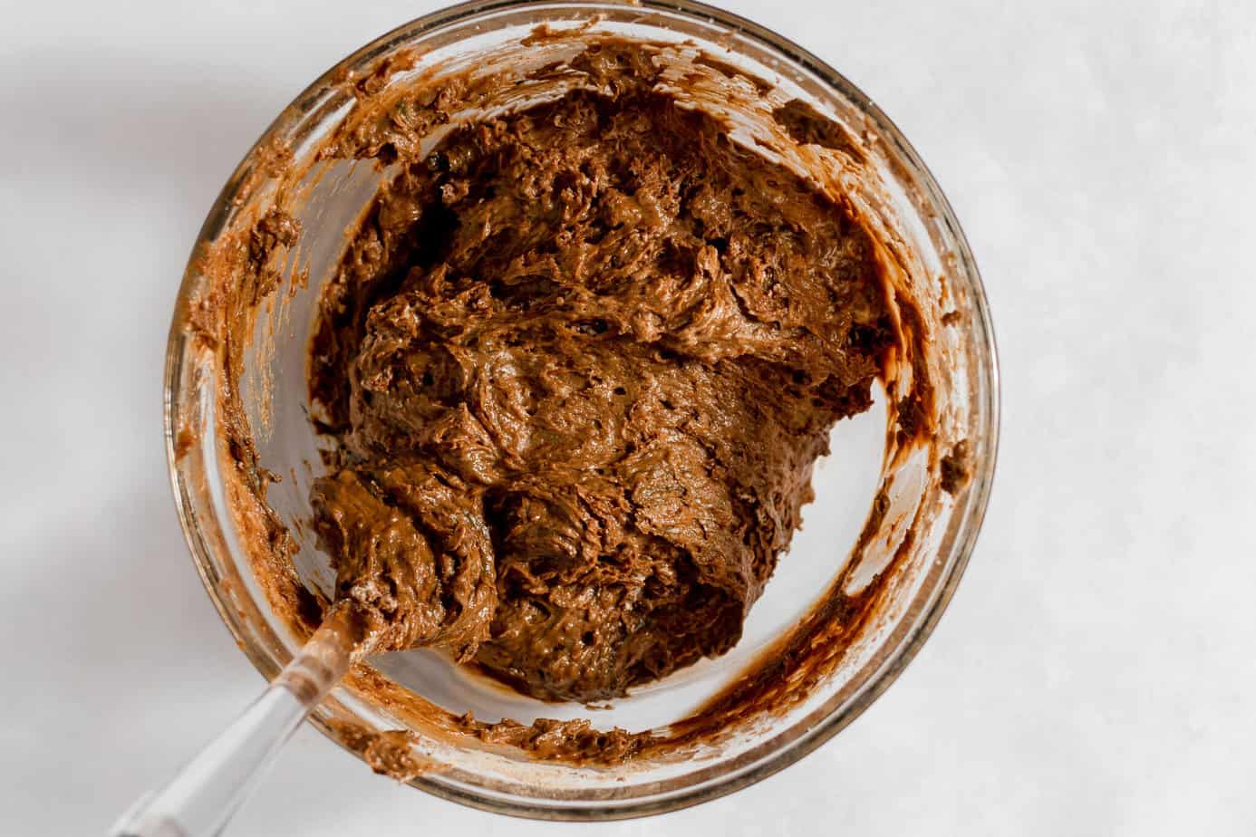 completed whoopie pie dough in a mixing bowl.