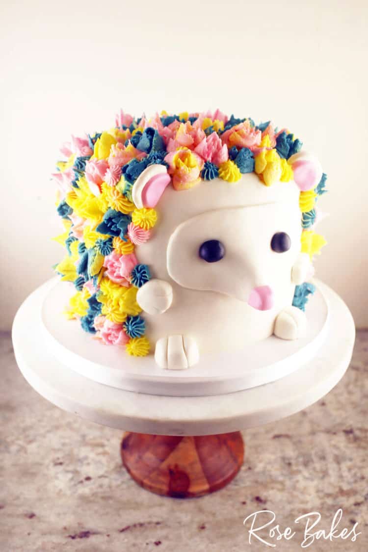 A Super Cute Hedgehog Cake
