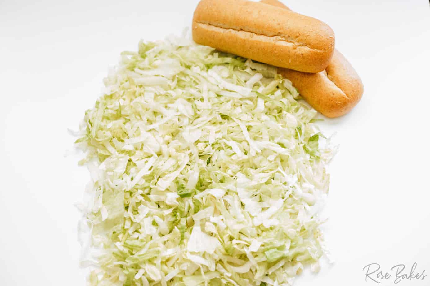 Shredded lettuce