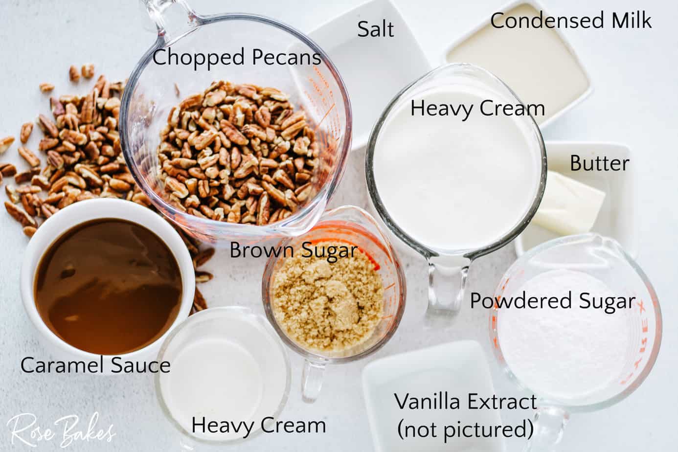 Pralines and Cream Ice Cream ingredients
