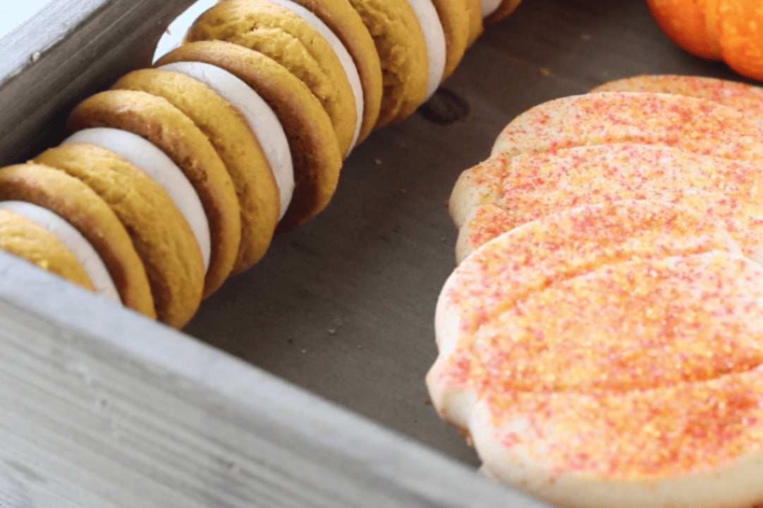 sandwich cookies added to the board