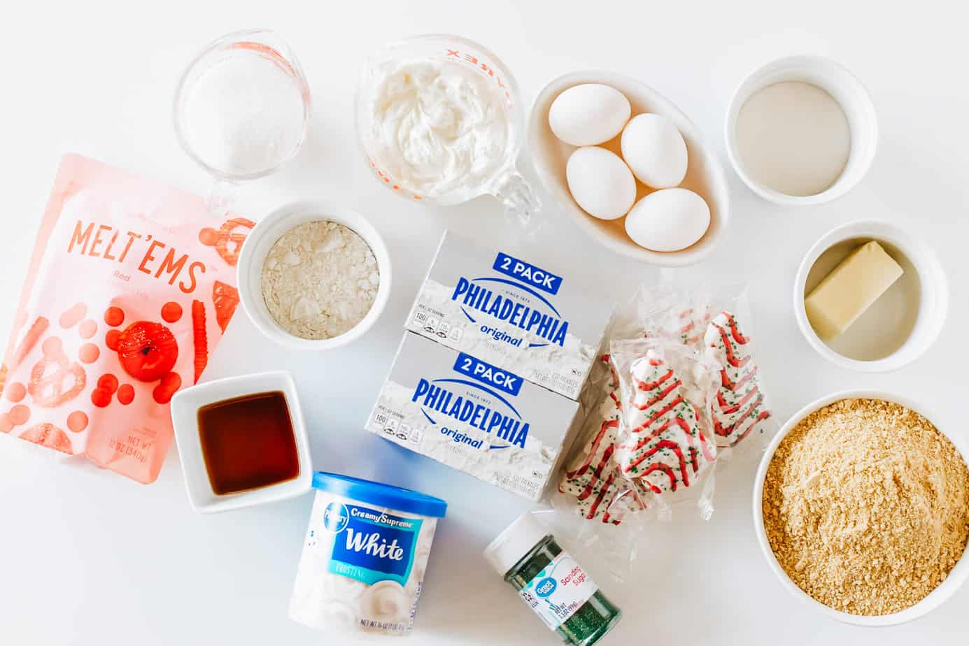 Little Debbie Christmas Tree Cheesecake ingredients