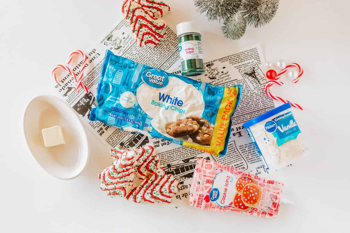 white chocolate christmas fudge ingredients