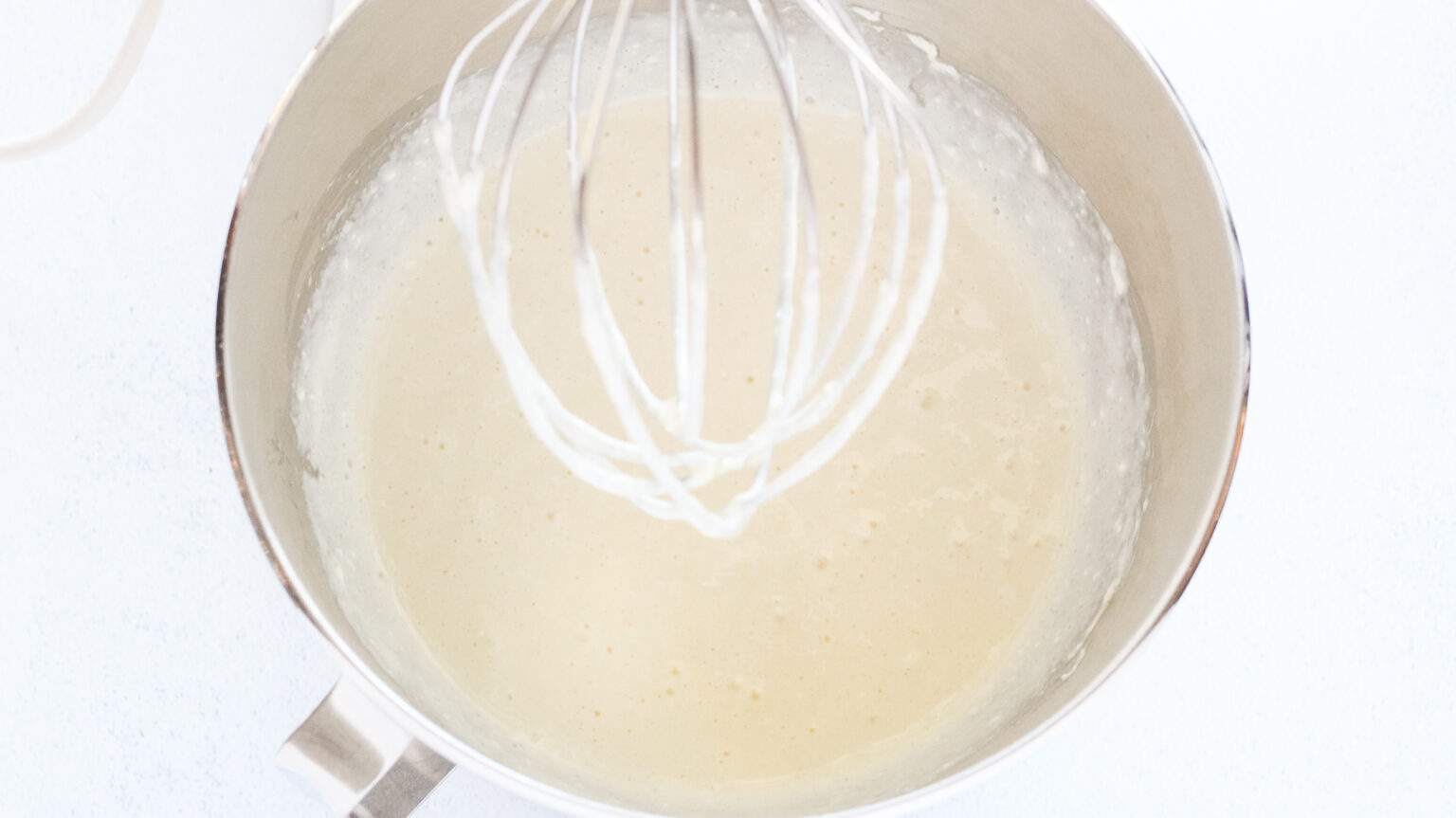 cheesecake batter mixed up