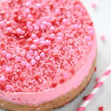 Hot Pink Valentine's Day Cheesecake {Instant Pot}-image