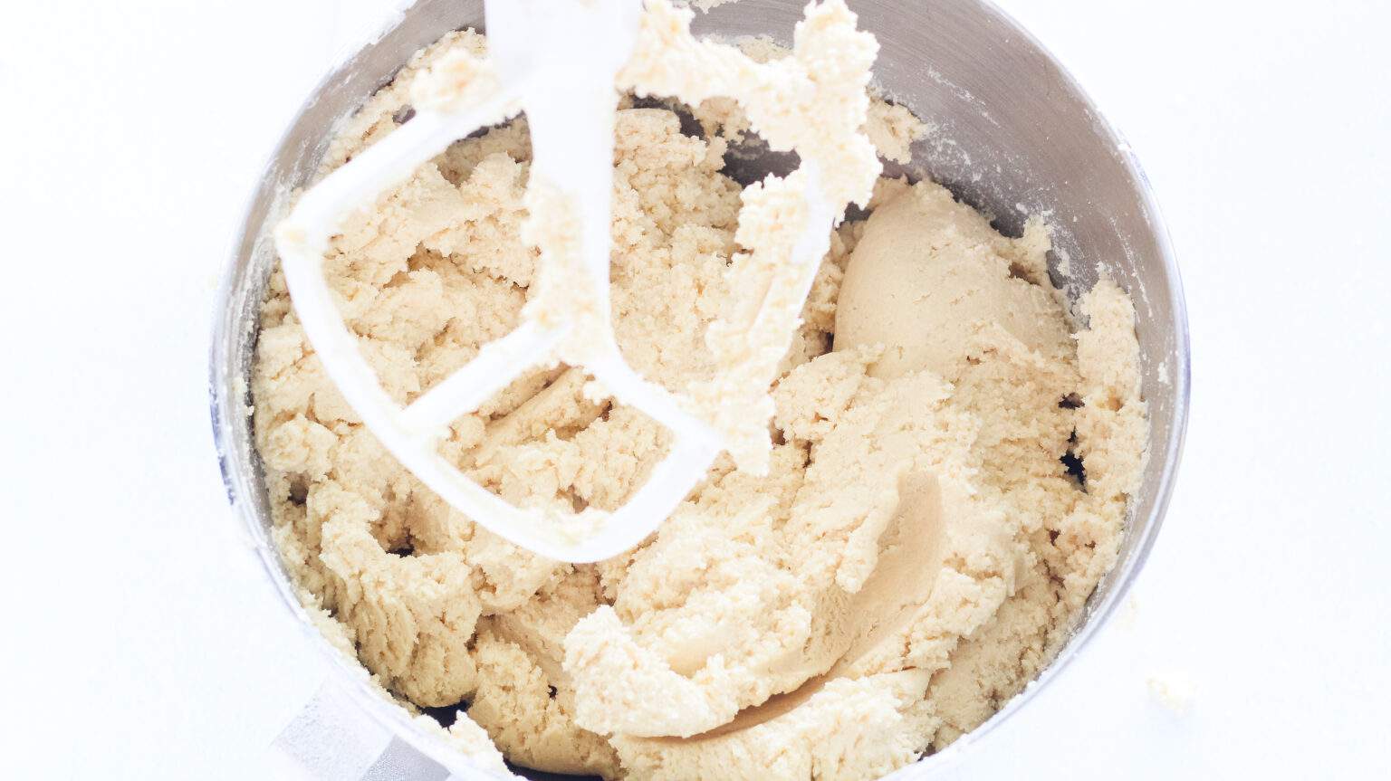 easter skillet cookie batter mixed up