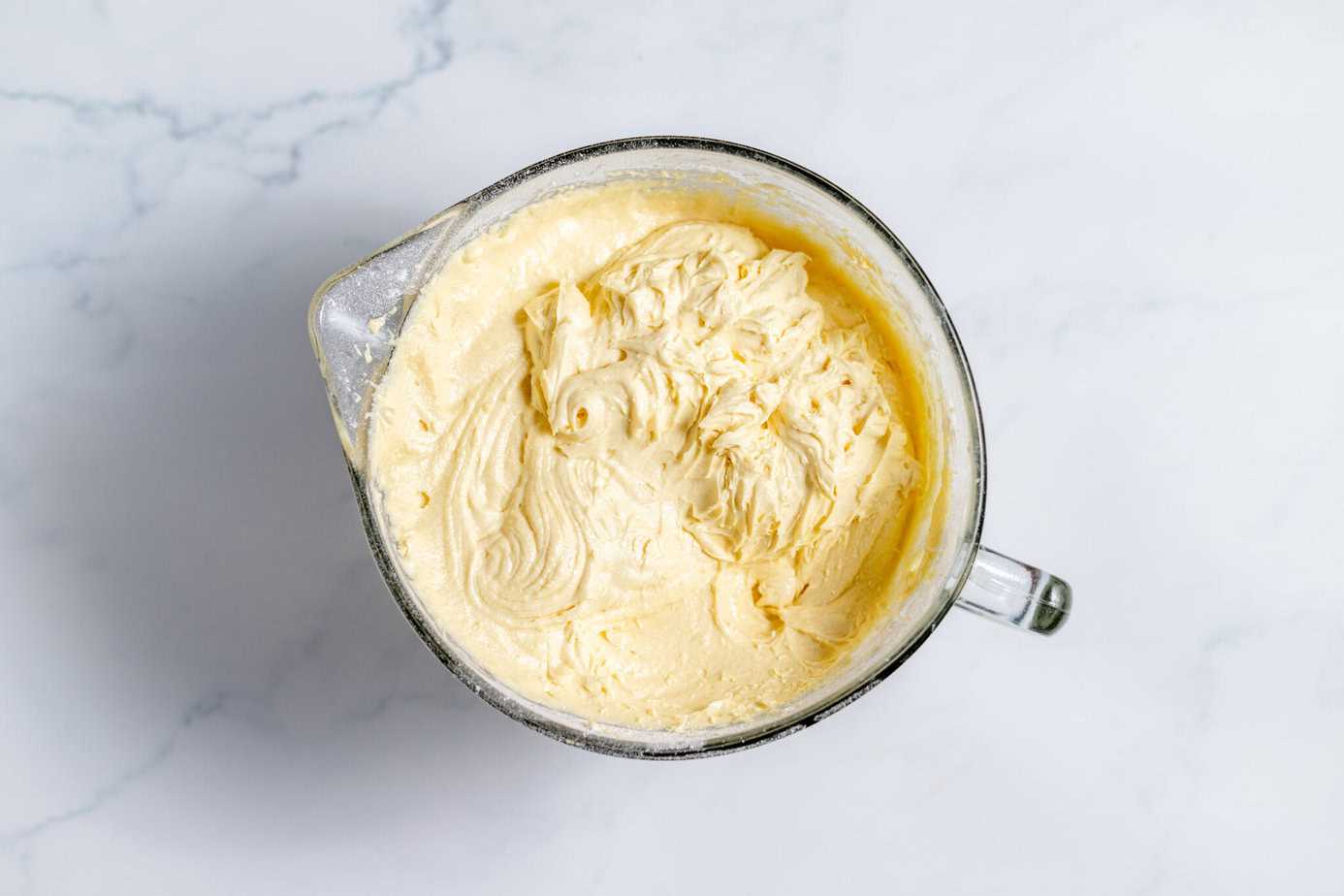 pound cake batter for 4th of july bundt cake