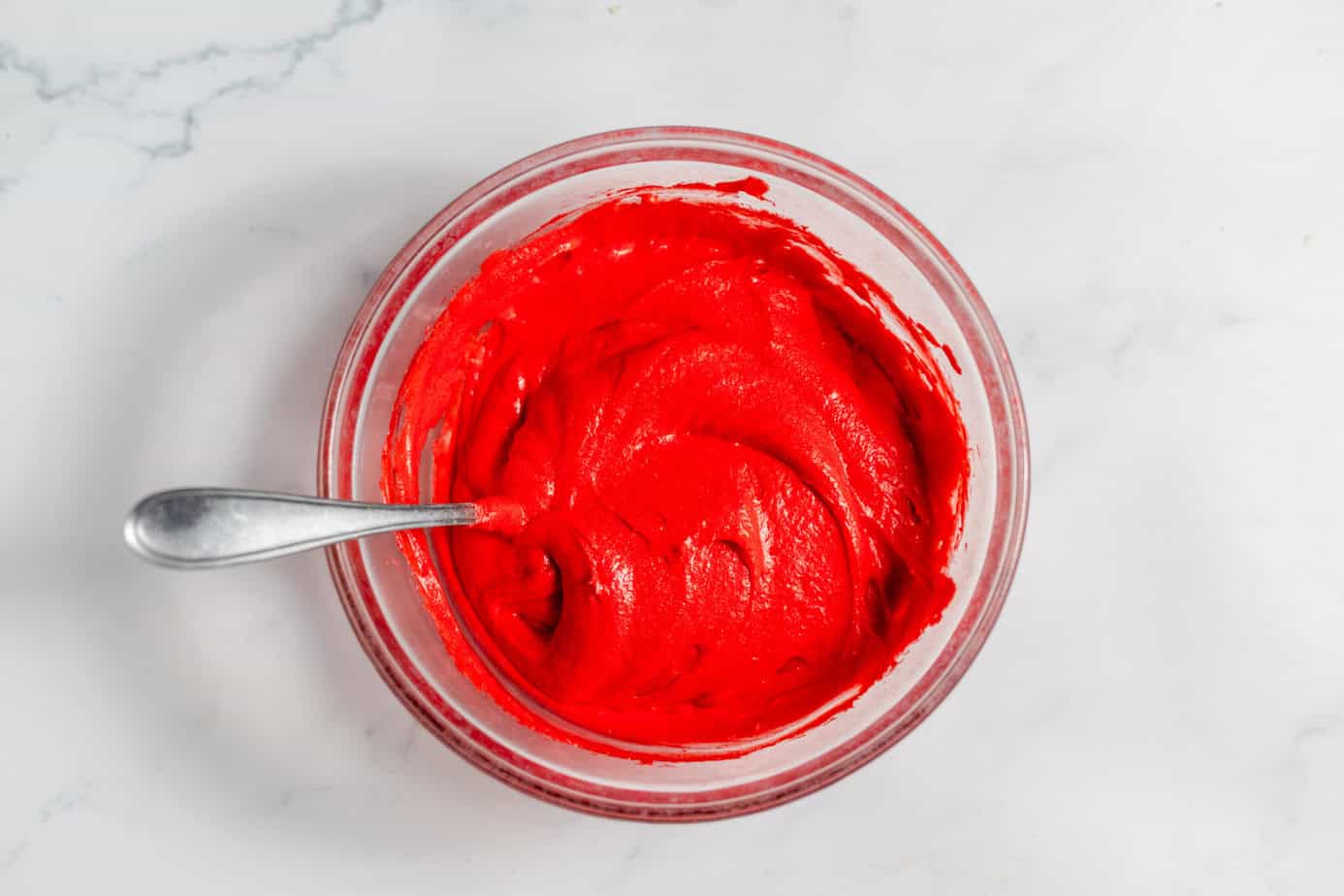 red cake batter
