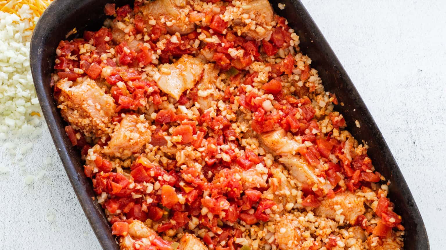 rotel tomatoes added to the casserole
