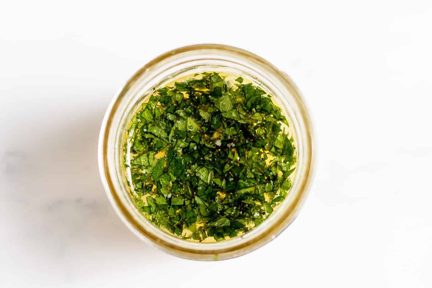 lime juice added to mint and sugar