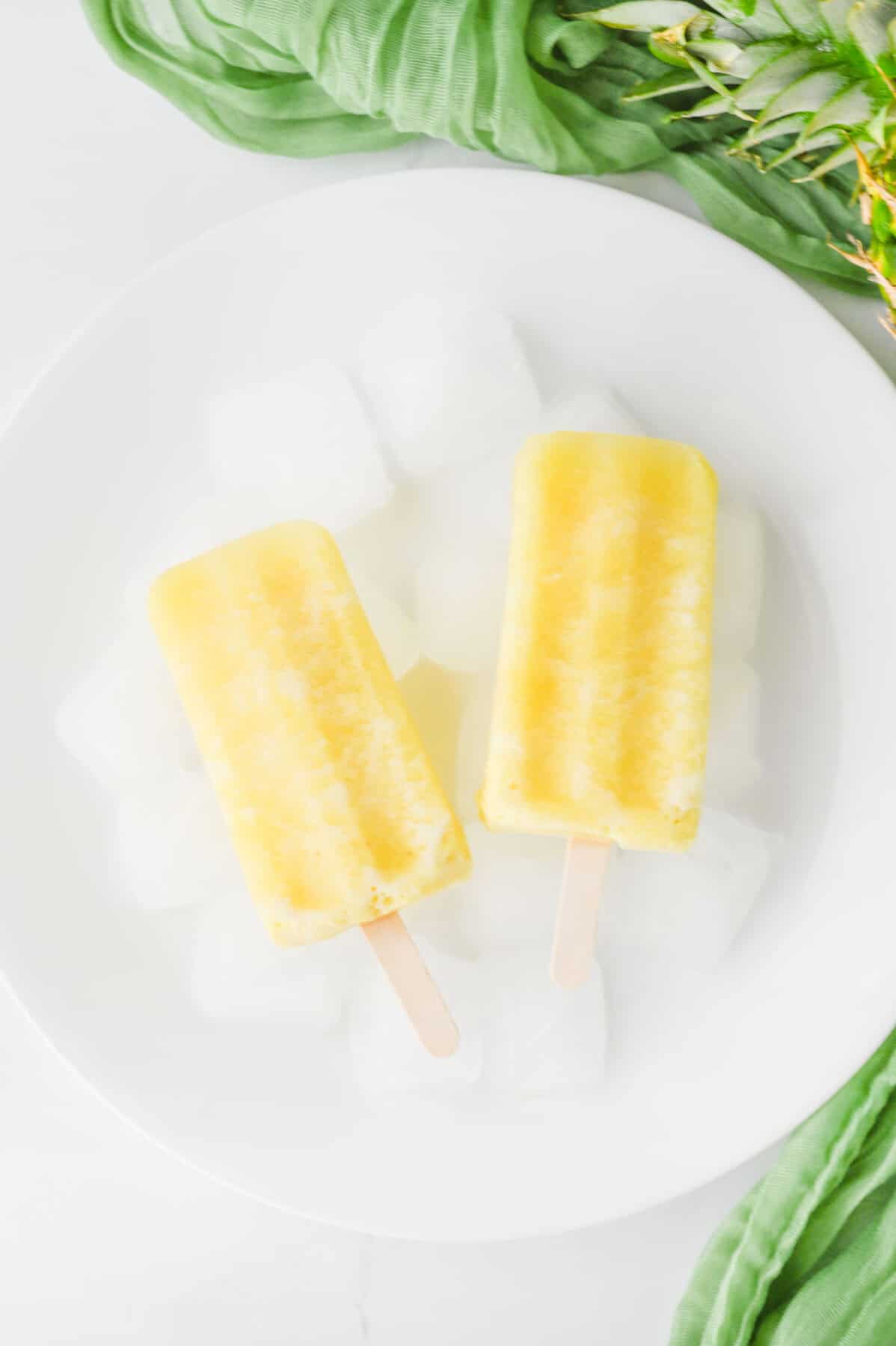 pina colada popsicles
