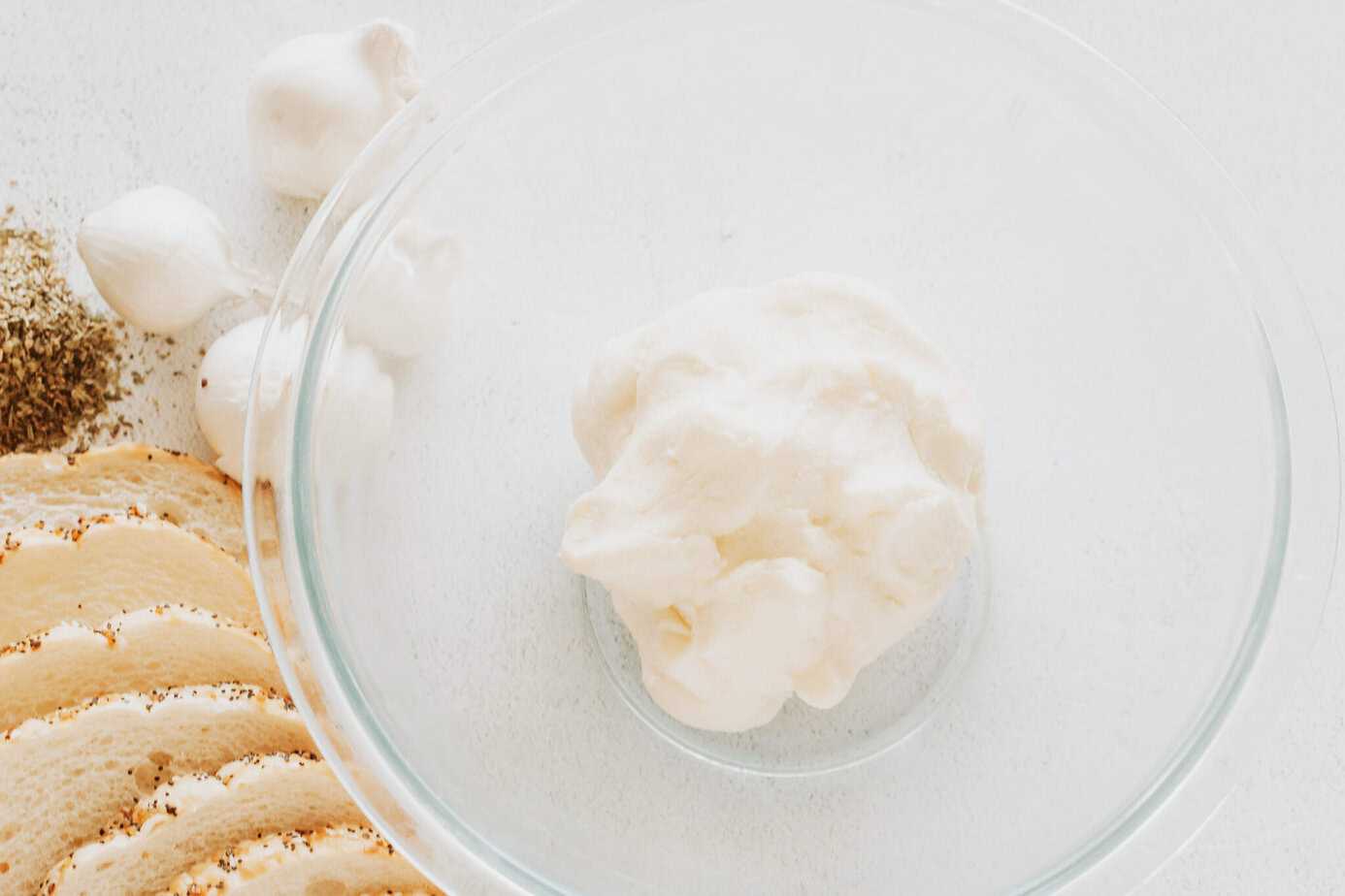 fresh butter in a bowl