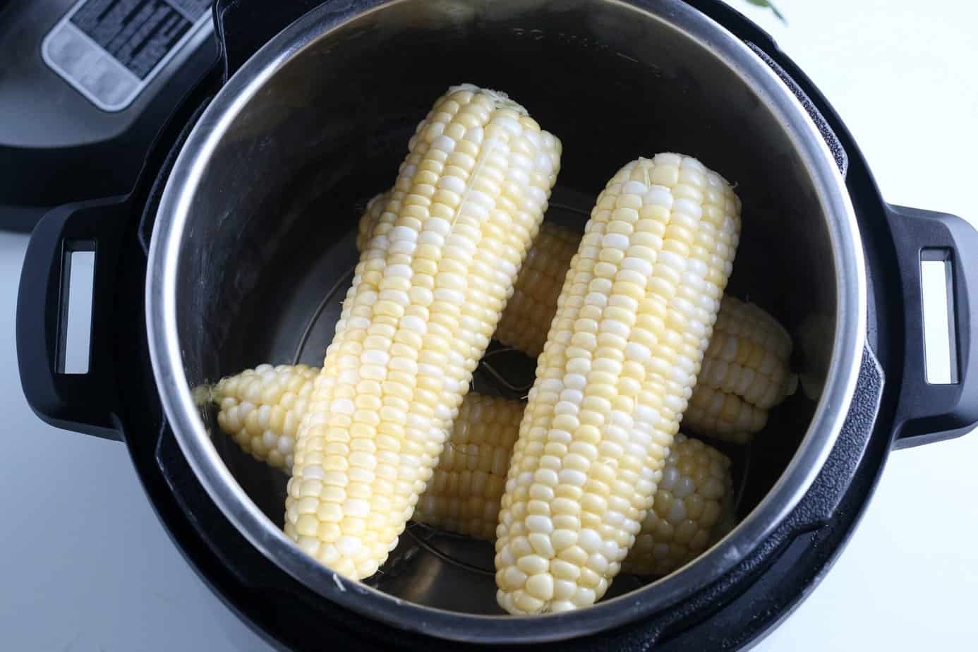 Fresh corn on the cob in the Instant Pot
