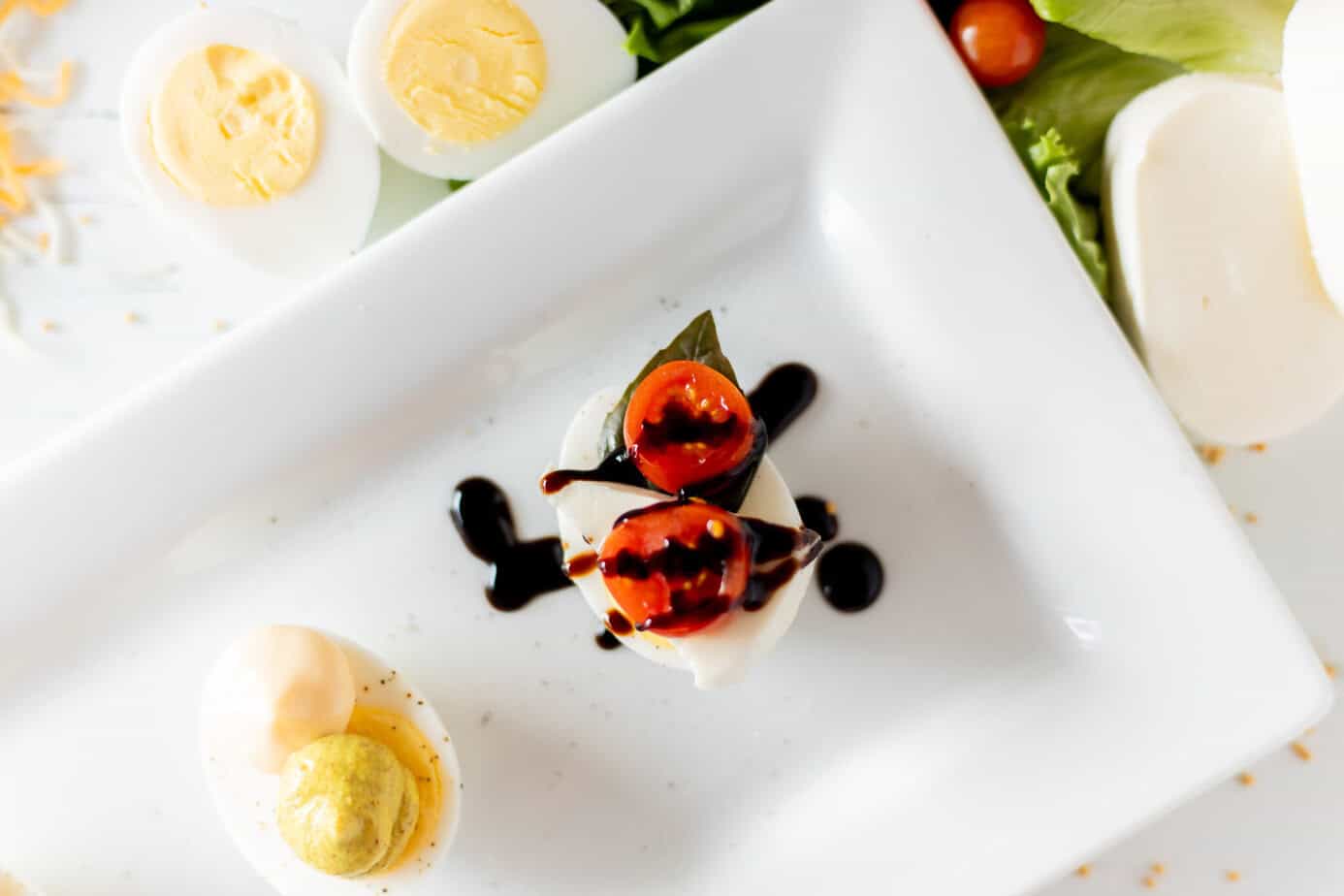 caprese egg flight