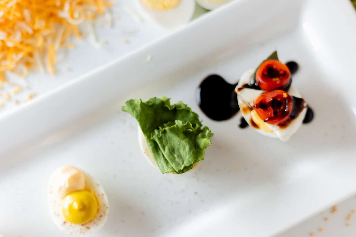 lettuce on egg for blt egg flight