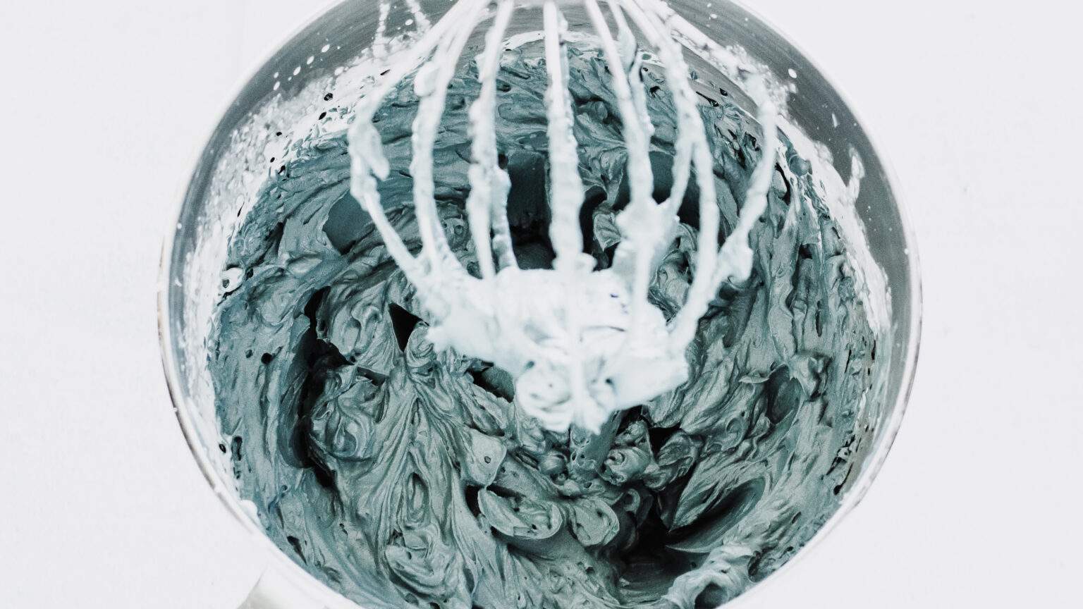 mixed black cheesecake batter