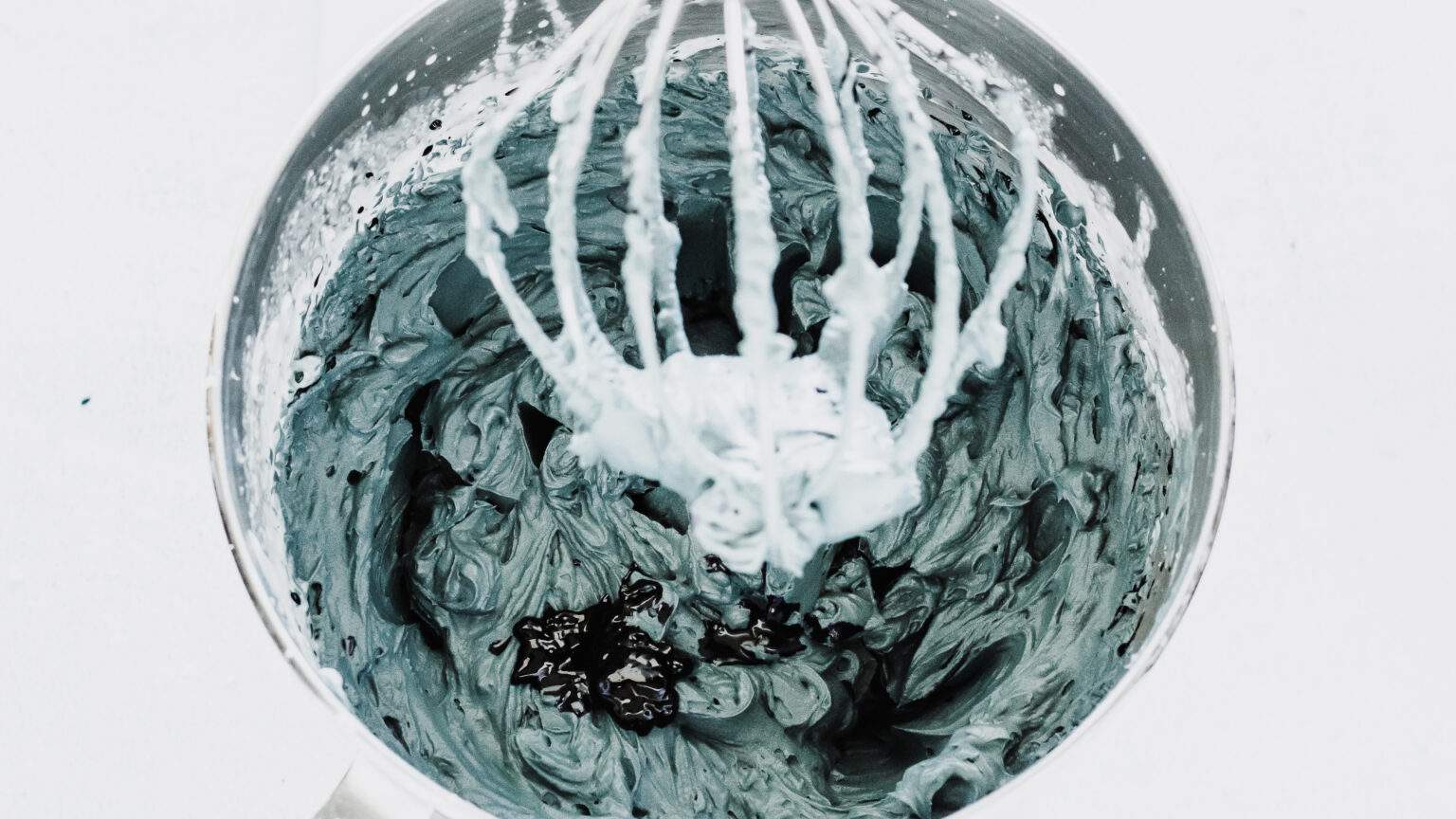 gel food colors added to cheesecake batter