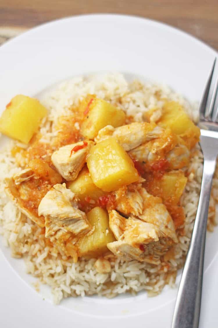 instant pot mango pineapple chicken