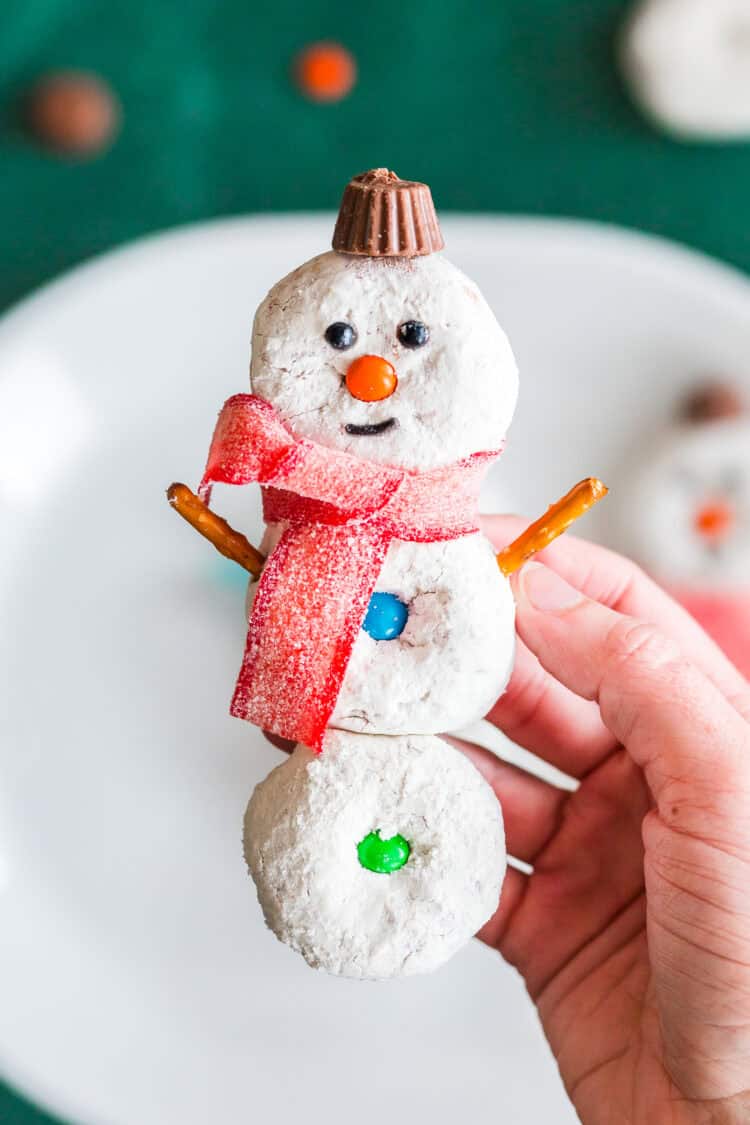 donut snowman